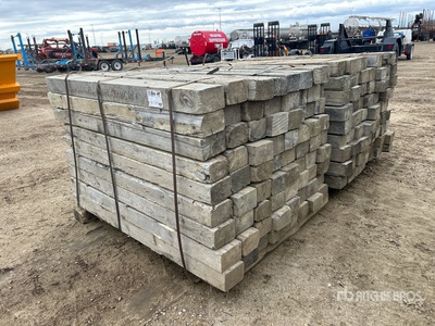 Quantity of 5 ft Pipeline Skid Wood Dunnage Varios. Industrial