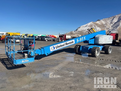 2016 Genie S-80X 4WD Diesel Telescopic Boom Lift