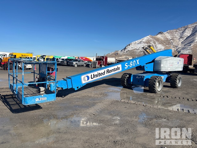2016 Genie S-80X 4WD Diesel Telescopic Boom Lift