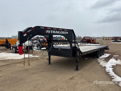 2026 PJ Trailers 26 ft Tri/A Gooseneck Low-Pro Apparatuur aanhangwagen