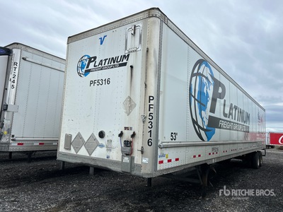 2018 Vanguard 53 ft x 102 in T/A Van Trailer