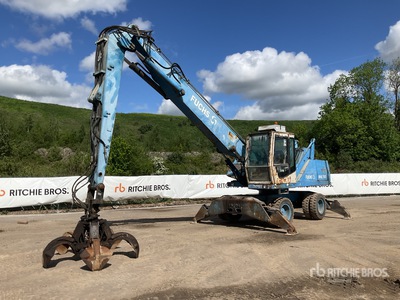 2001 TEREX FUCHS 340 Manipuladora de material con ruedas