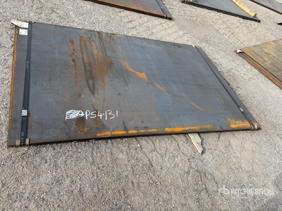 Quantity of (2) 2025 Kit Containers Steel 60 in x 97 in 3/4 in. Steel Plates