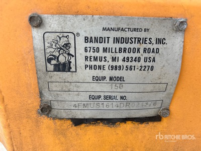 2013 Bandit Industries 150XP Tow-Behind Wood Chipper