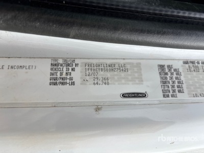 2008 Freightliner M2-106 T/A Dump Truck