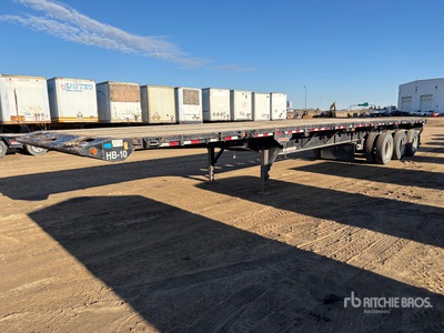 2016 Doepker 48 ft Tri/A Flatbed مقطورة حقل النفط