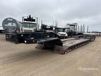 2003 JC Trailer Quad/A Removable Gooseneck Lowboy Trailer