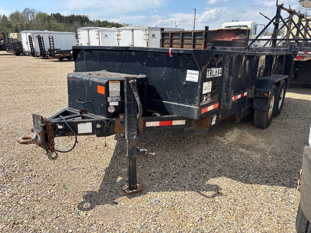 2014 Behnke DT81X1 16 ft T/A Dump Utility Trailer