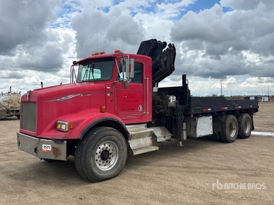 Hiab 160 Knuckle Boom on 1992 Kenworth T400 6x4 Boom Truck