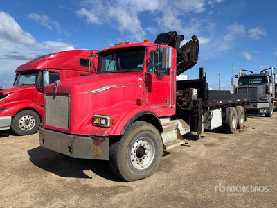 Hiab 160 Knuckle Boom on 1992 Kenworth T400 6x4 Boom Truck