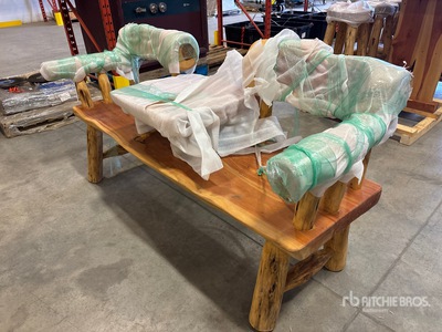 Jack & Jill Log Bench