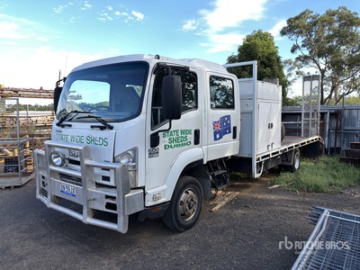 2012 Isuzu FRR600 4x2 Crew Cab 重機運搬トラック