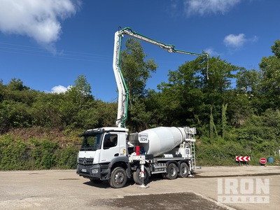 2023 Bonneux Xanjer 3Z24 24 m on 2023 Mercedes-Benz Arocs 3243 8x4 Twin-Steer Concrete Pump Truck