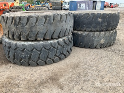 Quantity of (4) 21.00R35 Rims & Tires