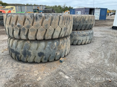 Quantity of (4) Bridgestone 24.00R35 Rims & Tires
