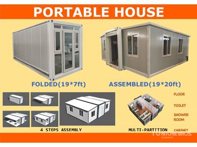 2026 TIF 20 ft x 20 ft Portable Folding House (Unused)