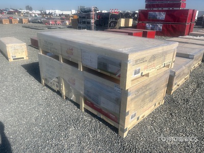 Quantity of (2) Crates of 2026 SDL2533DGMS 25 ft x 33 ft Double Garage Metal Shed (Unused)