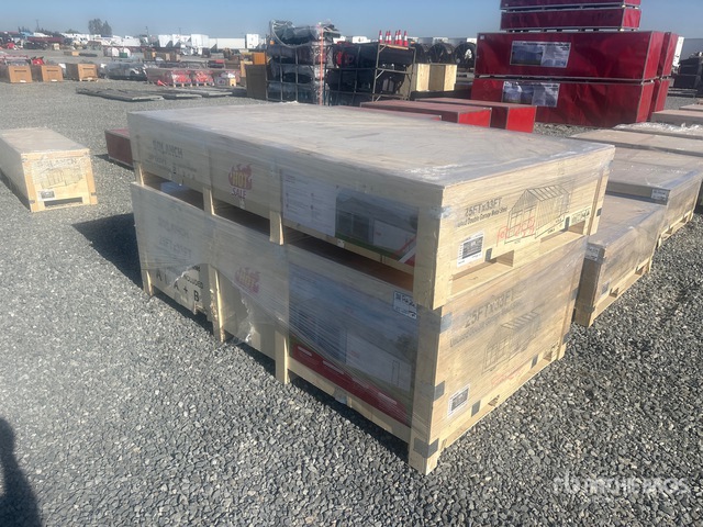 2026 SDL2533DGMS 25 ft x 33 ft Double Garage Metal Shed (Unused)