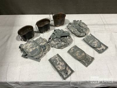 (134) M4 Two Mag Pouches, (74) Canteen Pouches & (64) Water Canteen Cups
