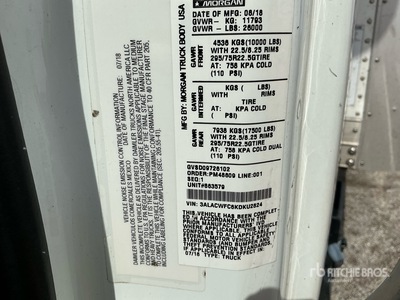 2019 Freightliner M2 106 4x2 Moving Van Truck