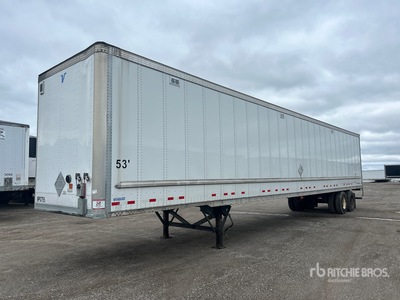 2015 Vanguard 53 ft x 102 in T/A Van Trailer