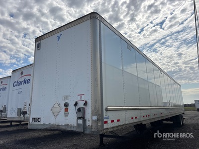 2015 Vanguard 53 ft x 102 in T/A Van Trailer