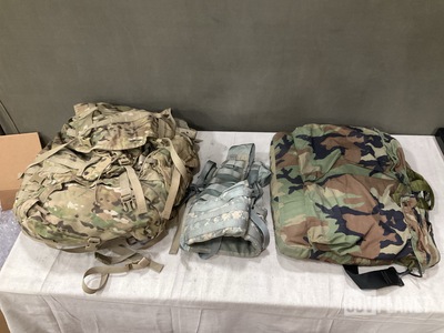 (12) Large Field Rucksack Packs, (15) Fighting Load Carriers & Assorted Items