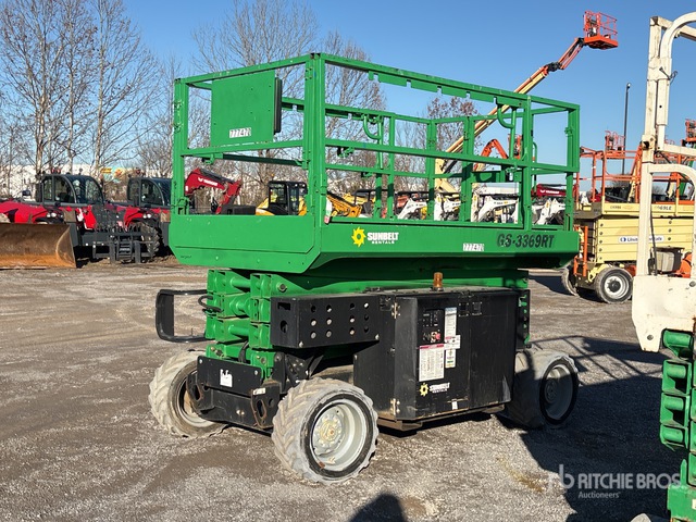 2015 Genie GS-3369RT Dual Fuel Scissor Lift