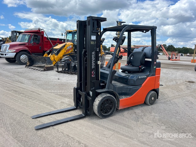 2021 Toyota 8FGCU25 5000 lb Cushion Tire Forklift