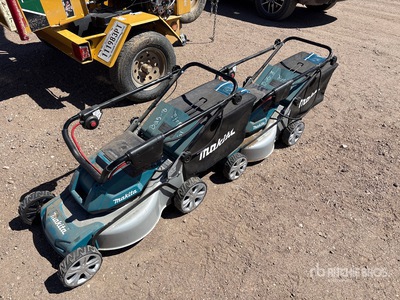 Quantity of (2) 2023 Makita 4x2 Walk-Behind Electric Lawn Mower