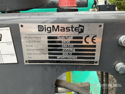 2024 DM-F20 2000 kg Electric Forklift (Unused)