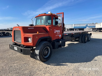 1997 Mack DM690S 6x4 Flatbed Truck (Inoperable)