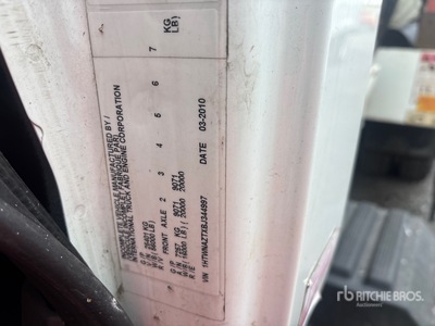 2010 Presvac on 2011 International 7500 6x4 Vacuum Excavator Truck (Inoperable)