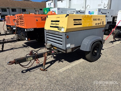 2012 Atlas Copco 185JD7 185 cfm Mobile Air Compressor