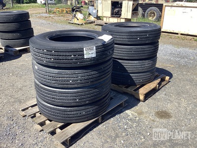 (8) Michelin 10R22.5 Tires