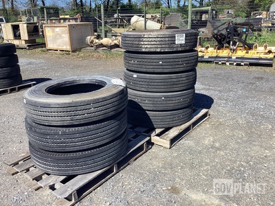 (5) Goodyear 10R22.5 Tires & (3) Michelin 10R22.5 Tires
