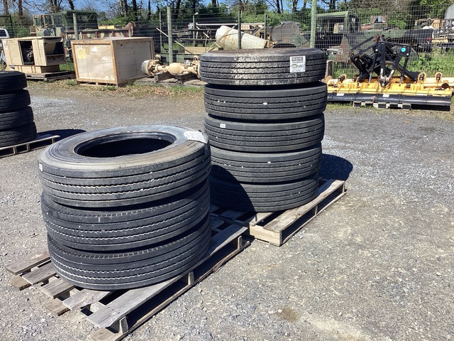 (5) Goodyear 10R22.5 Tires & (3) Michelin 10R22.5 Tires