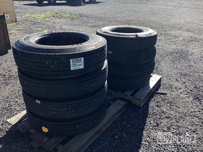 (8) Dunlop 10R22.5 Tires