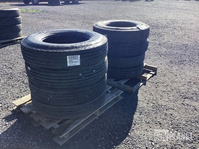 (8) Dunlop 10R22.5 Tires