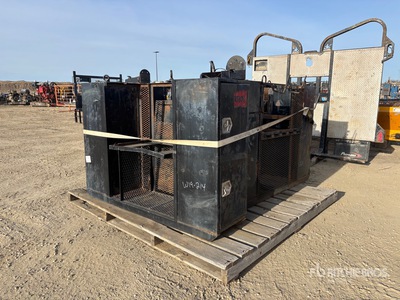 Quantity of (4) Service Truck Deck Mount Tool Box Headache Rack