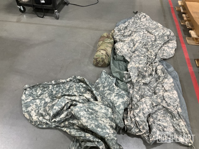 (2) LiteFighter Shelters, (26) Wet Weather Poncho Liners & Assorted Items