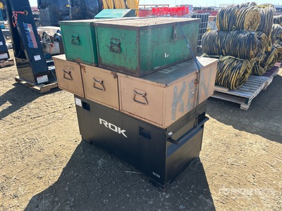 Quantity of (6) Tool Storage Boxes Job Site Box