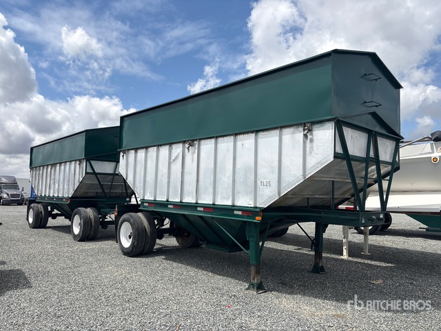 1977 Doonan 21 ft Live Bottom Hopper Trailer