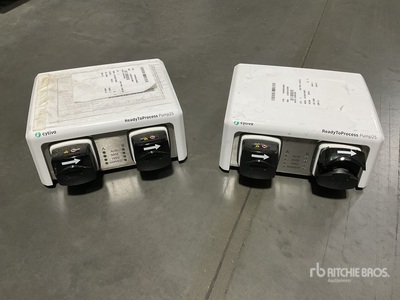 (2) Cytiva ReadyToProcess Pump 25 Rocking Bioreactors