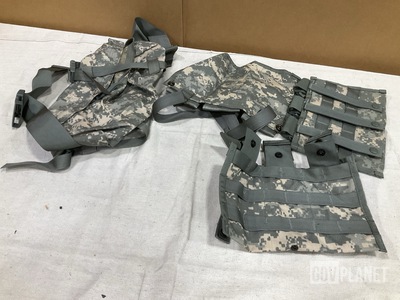 (230) M4 Three Mag Pouches, (89) Waist Packs & Assorted Items