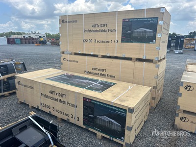 2026 KJ K5100 49 ft x 103 ft Prefabricated Metal Frame Storage Building (Unused)