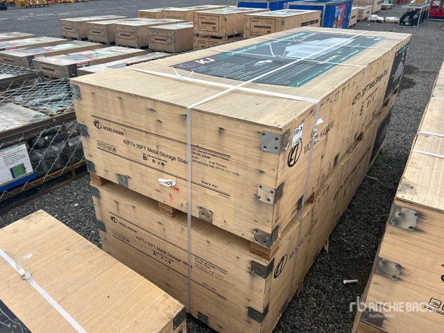 2026 KJ K4230W Metal Storage Shed (Unused)