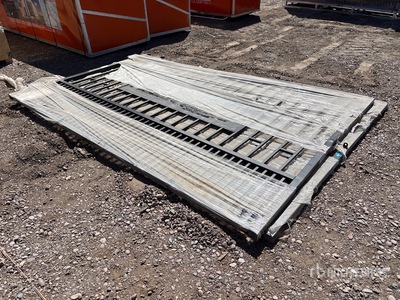 2026 SUNTOP S0720-1 20 ft Wrought Iron Bi-Parting Driveway Gate