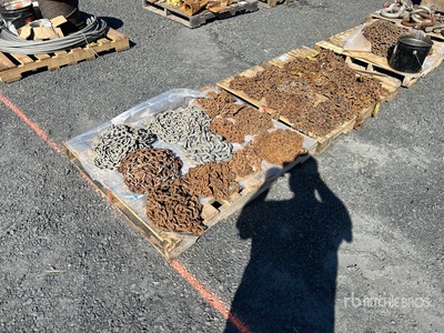 Quantity of (2) Pallets of 3/8 in Transport Chains