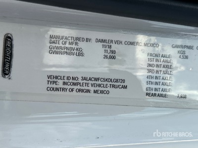 2019 Freightliner M2 106 Camion fourgon